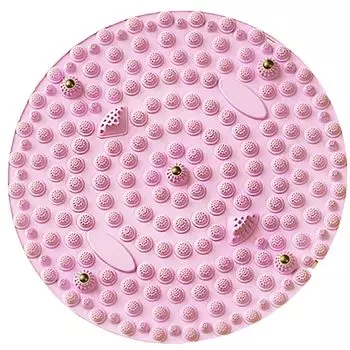 Коврик для точечного давления на стопы SELENEFF, 54 см, акупрессурная доска, большой коврик для давления на стопы, круглый магнит, болезненный коврик для давления на стопы, снимает усталость и давление на стопы розовый