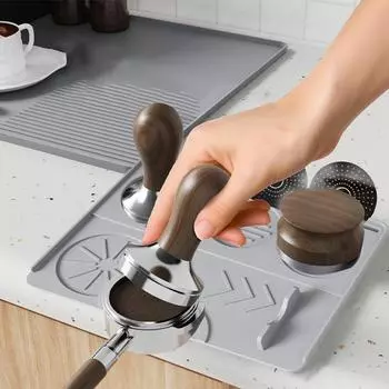 Коврик для трамбовки эспрессо, силиконовый коврик для трамбовки кофе, станция для трамбовки эспрессо, нескользящая подложка для эспрессо