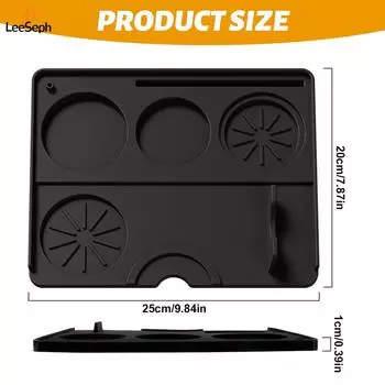 Коврик для трамбовки эспрессо, силиконовый нескользящий держатель, подушка для прессования кофе, кофейный аксессуар, коврик для трамбовки кофе для дома, кафе чёрный