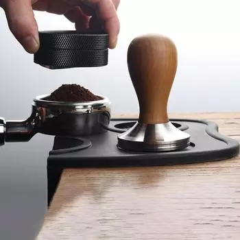 Коврик для трамбовки кофе, силиконовый коврик для трамбовки эспрессо, нескользящий коврик для прессования кофе A