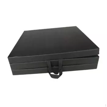 Коврик для тренировок, Фитнес-коврик для женщин и мужчин, Тренировка мышц ММА, Легко переносить с ручками, чёрный