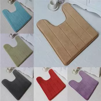 Коврик для туалета, домашний мягкий практичный многофункциональный популярный моющийся коврик для ванны, противоскользящий коврик, удобный пенопласт с эффектом памяти 40*60cm вино красного