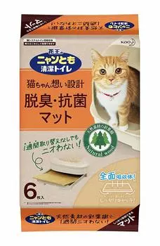 Коврик для туалета Kao Nyan Tomo Clean, 6 шт., набор из 5 штук, дезодорирующий/антибактериальный