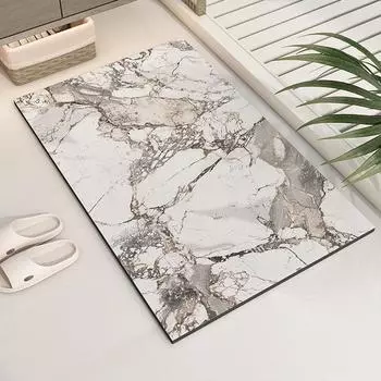 Коврик для унитаза, нескользящий коврик для ванной комнаты, диатомовый коврик, поглощающий грязь, технологичный тканевый коврик, дверной коврик, коврик для ног в доме 30*50cm