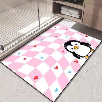 Коврик для унитаза с диатомовой крошкой, нескользящий коврик для ванной комнаты, впитывающий грязный коврик для туалета, коврик для туалетной двери 40 * 60CM Diatom Mud