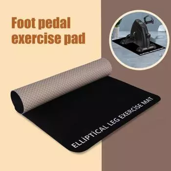 Коврик для упражнений Износостойкий Нескользящий Дизайн Шумоподавление Амортизация Двусторонний Напольный Коврик Фитнес-Оборудование чёрный