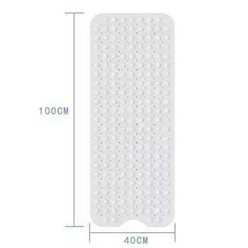 Коврик для ванной 100*40 см, коврик для ванной из ПВХ, большая ванна, безопасный душ, нескользящие коврики для ванной с присосками, напольный коврик синий