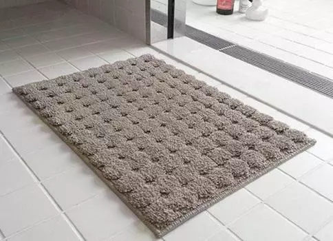 Коврик для ванной быстросохнущий симпатичный простой коврик x 90 (60 см, бежевый)