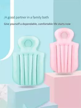 Коврик для ванной для взрослых, складная подушка для ванны, бытовая подушка для ванны, спинка для ванны, дети и взрослые могут сидеть на подушке для ванны синий