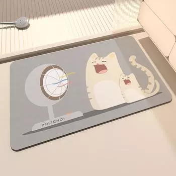 Коврик для ванной из диатомита, снаружи душа, суперабсорбирующий, коврик для ванной, противоскользящий коврик для ног, коврик для комнаты, ковровое покрытие 40cmx60cm