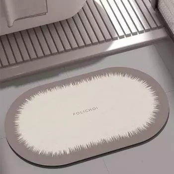 Коврик для ванной из диатомита, впитывающий коврик для ванной, противоскользящий резиновый коврик для туалета, коврик для душа, коврик для входной двери 40cmx60cm