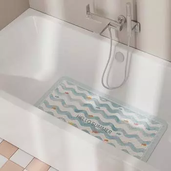 Коврик для ванной из ПВХ, нескользящий, массажный, с присосками, для ванны 40X70CM
