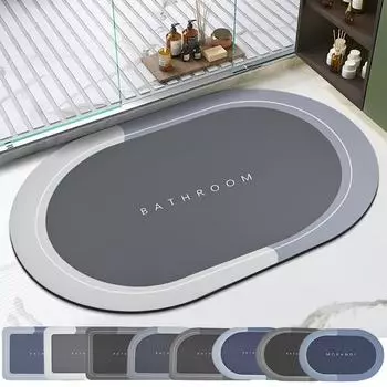 Коврик для ванной из резины для дома, суперабсорбирующий, ковры для ванной комнаты, коврики из кожи наппа, для пола в спальне, туалете, для душа, коврик для домашнего декора S 40x60cm