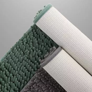 Коврик для ванной из шенилла, прямоугольное одеяло для ванной, пушистый мягкий ковер, впитывающий нескользящий коврик для унитаза, украшение для ванной комнаты 400MMx600MM