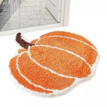Коврик для ванной из тыквы, мягкий коврик для пола в ванной, 24 X 24 дюйма, коврик для ванной, нескользящий, впитывающий, моющийся коврик для ванной CZECH REPUBLIC