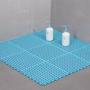 Коврик для ванной комнаты 30 X 30 см предотвращает скольжение сращенный удобный коврик для ванной комнаты для ванной комнаты кухни небесно-голубой