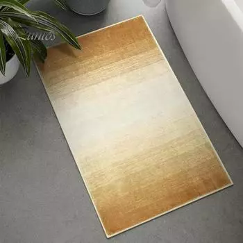 Коврик для ванной комнаты Быстро впитывающий Быстросохнущий Градиентный цвет Нескользящий Легко моется Многоцелевой ковер для раковины Кухонный ковер для спальни Гостиная Коврик 160cm зелёный/синий