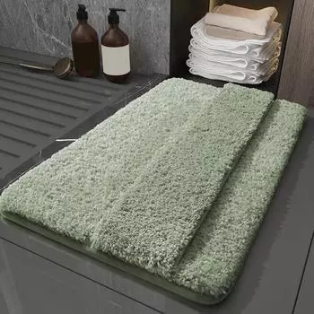 Коврик для ванной комнаты, быстро впитывающий, толстый, быстросохнущий, противоскользящий, с возможностью сушки ног, коврик для входа, легко моющийся, многоцелевой, для ванной, душа, раковины, кухни 40x60cm серый