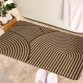 Коврик для ванной комнаты Быстро впитывающий воду Быстросохнущий Противоскользящий Коврик для ванной Высокой плотности Многоцелевой 40x60cm синий