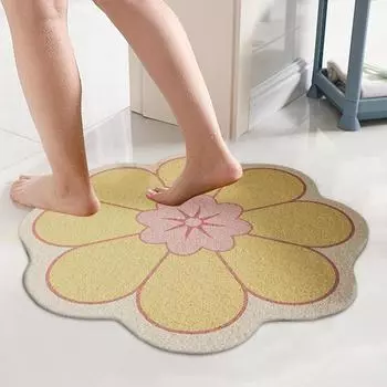Коврик для ванной комнаты, быстросохнущий коврик для ванной комнаты, цветочный коврик для ванной комнаты, красивые коврики для ванной комнаты, коврик для душа для ванной комнаты коричневый