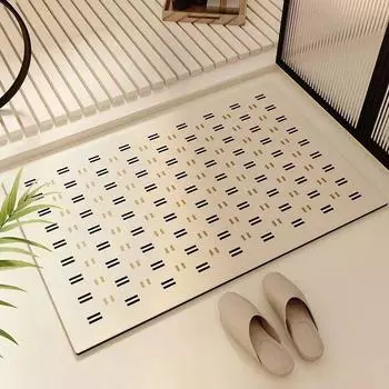 Коврик для ванной комнаты Creamy Air с водопоглощением Diatom Mud, износостойкий, устойчивый к грязи, коврик для ванной комнаты, быстросохнущий, нескользящий, для ног 40 * 60cm