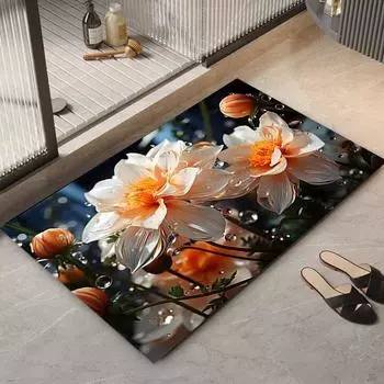 Коврик для ванной комнаты Diatom Mud Mat специальной формы, нескользящий впитывающий коврик для туалетной двери, коврик для туалетной двери 40 * 60cm