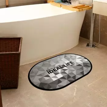 Коврик для ванной комнаты Диатомовая грязь Подушка для двери унитаза Впитывающий коврик для кухни Ванная комната Туалет Коврик Нескользящий Быстросохнущий Коврик 40 * 60cm
