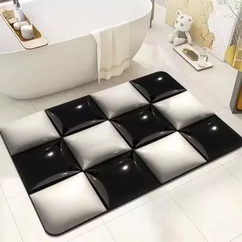 Коврик для ванной комнаты Expansion Wind Diatom Mud Mat, впитывающий нескользящий коврик для ванной комнаты, быстросохнущий коврик 40*60cm