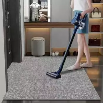 Коврик для ванной комнаты, грязеотталкивающий, износостойкий, нескользящий, устойчивый к атмосферным воздействиям, ковер без запаха, ковер для входа на заднюю дверь, коврик для входа S светло-серый