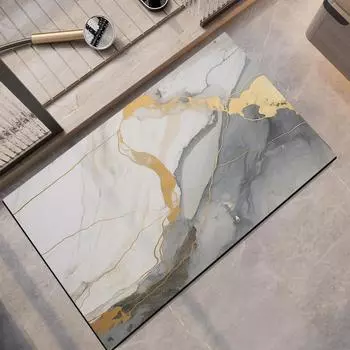 Коврик для ванной комнаты из диатомита, коврик для ног, быстросохнущий, коврик для ванной, нескользящий, коврик для душа, коврик для унитаза, моющийся 40cmx60cm