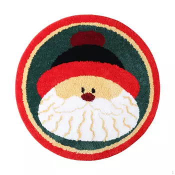 Коврик для ванной комнаты, ковер для ванной 26 x дюймов, нескользящий, плюшевый, мохнатый, рождественский