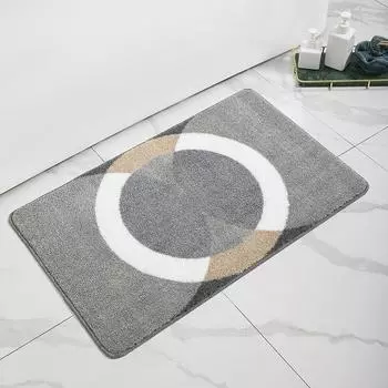 Коврик для ванной комнаты, микрофибра со струйной печатью, впитывающий коврик для ванной комнаты, коврик для двери спальни, противоскользящий коврик, флокирующийся ковер 40*60