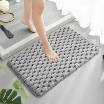 Коврик для ванной комнаты, нескользящие ковры для умывальника, боковой коврик для ванной, коврик для двери в душевую кабину, пена с эффектом памяти, 3D-подкладка 40cm*60cm красный