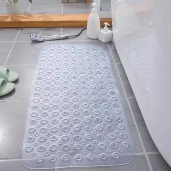 Коврик для ванной комнаты, нескользящий коврик для пола для ванны с прочными присосками, быстросохнущий противоскользящий коврик для душа 88x40 см для домашнего отеля, общежития 40cm
