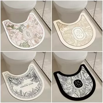 Коврик для ванной комнаты Нескользящий коврик для ног в туалете Впитывающие коврики для ванной Коврик для гостиной Домашний декор Коврик для входа AS SHOW