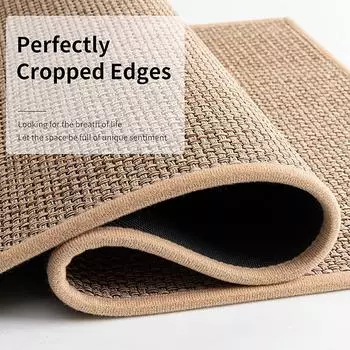 Коврик для ванной комнаты, нескользящий, коврик для ванной, толстый, впитывающий, льняной, джутовый коврик, мягкий, для дома, ворсистый, для гостиных, прихожих