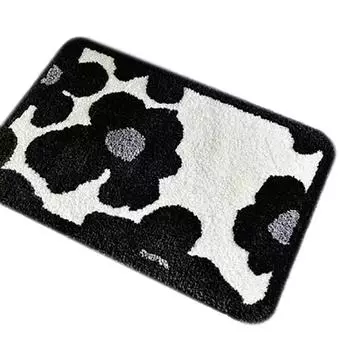 Коврик для ванной комнаты нескользящий, устойчивый к грязи, простой в уходе, впитывающий коврик из искусственного кашемира, туалетный коврик