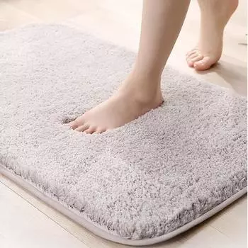 Коврик для ванной комнаты — нескользящий впитывающий коврик для ванной, мягкий коврик для ванной из микрофибры — пушистый плюшевый коврик для ванной комнаты 40X60 розовый