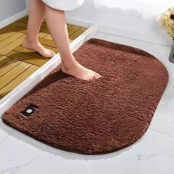 Коврик для ванной комнаты, нескользящий, впитывающий, утолщенный, однотонный, пушистый, бытовой, коврик для ног, ковер для ванной комнаты, вход 40*60CM