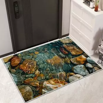 Коврик для ванной комнаты, противоскользящий коврик для туалета, мягкий коврик для впитывания диатомовой грязи, быстросохнущий коврик 40 * 60CM diatom mud