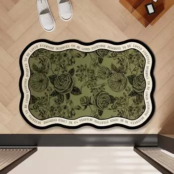 Коврик для ванной комнаты с нерегулярным простым принтом, утолщенный, банные нескользящие ковры, коврик для пола у умывальника, ванны, сбоку, коврик для душа, придверный коврик, 3D-подушка из пены с памятью 400mm*600mm