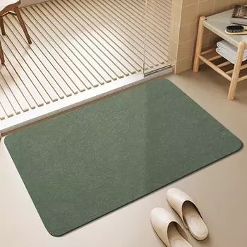 Коврик для ванной комнаты с однотонным покрытием Diatom Mud для унитаза, впитывающий коврик для ног, мягкий коврик для унитаза, нескользящая дверь, простой унитаз 40*60CM