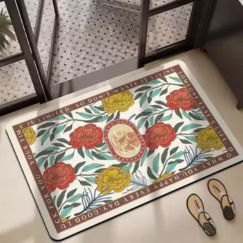 Коврик для ванной комнаты, туалет, нескользящий коврик для унитаза, диатомитовый коврик для двери в ванную, впитывающий, быстросохнущий, мягкий коврик для ног 40*60cm