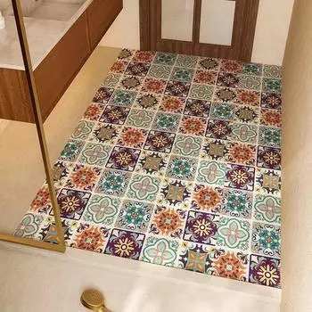 Коврик для ванной комнаты, впитывающий, быстросохнущий, ковер в американском стиле ретро, диатомовая грязь, нескользящие коврики для ног, большой размер, коврик для двери туалета 45x75cm