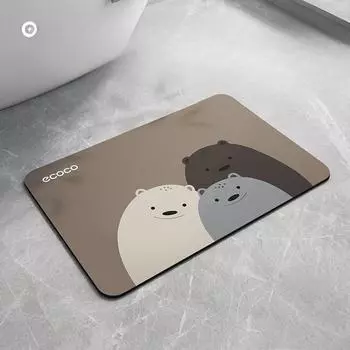 Коврик для ванной комнаты, впитывающий диатомовую грязь, нескользящий, быстросохнущий коврик, коврик для входа в туалет, входная дверь в туалет Small size 40 * 60cm