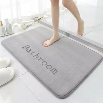 Коврик для ванной комнаты, впитывающий грязь и грязь, коврик для ног, нескользящий коврик для дома, быстросохнущий коврик для двери туалета 40cm*60cm