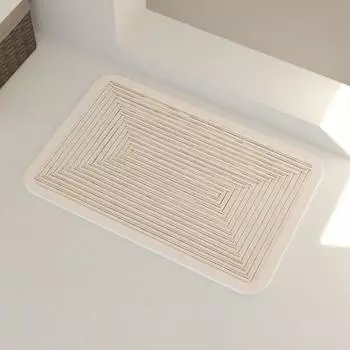 Коврик для ванной комнаты, впитывающий воду, быстросохнущий, коврик для пола, коврик для двери в ванную комнату, диатомовая грязь, нескользящий, препятствующий падению, декоративный коврик 45x75cm