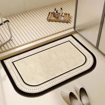 Коврик для ванной комнаты, впитывающий воду, нескользящий коврик для пола, мягкий диатомовый ил, украшение для дома, коврик для ванной, впитывающий, для кухни, для стирки 45x75cm