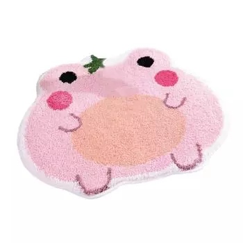 Коврик для ванной Коврик для душа Коврик для ванной в форме мультяшной лягушки с сильным водопоглощением и быстрой сушкой для безопасности детей 1