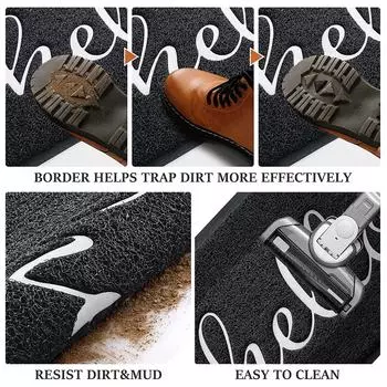 Коврик для ванной нескользящий моющийся коврик простой прочный противообрастающий для гаража и прачечной A